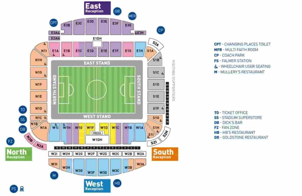 Amex Stadium Seating Plan