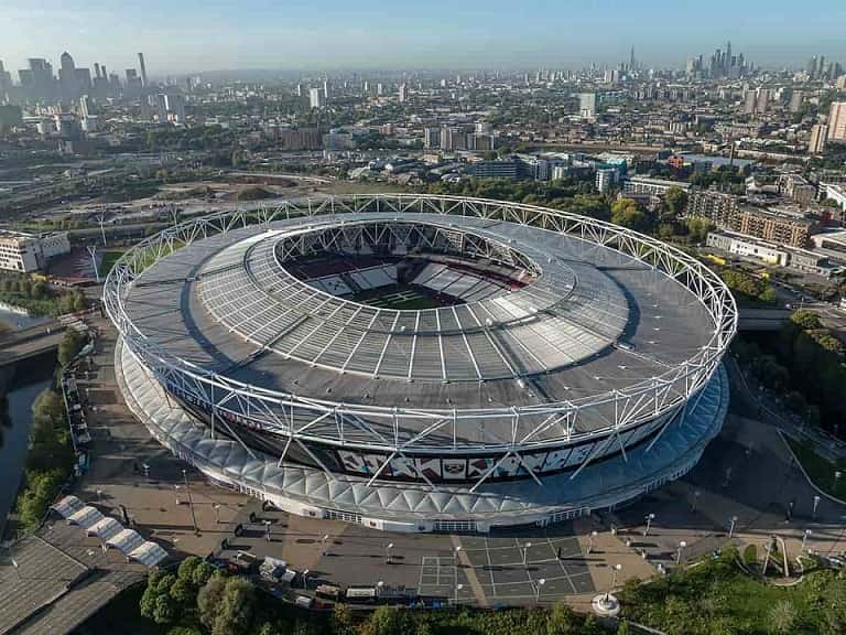 London Stadium Aerial View. home of West Ham United