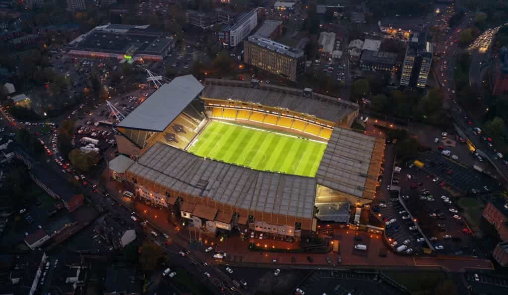 Molineux Stadium - Aerial View - Wolverhampton Wanderers home Ground