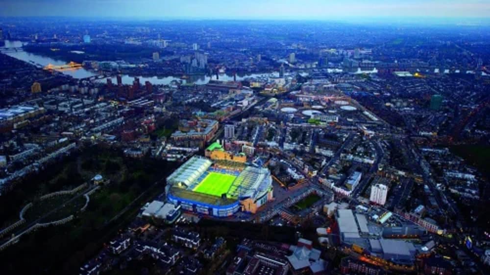 Stamford Bridge Stadium, Aerial View