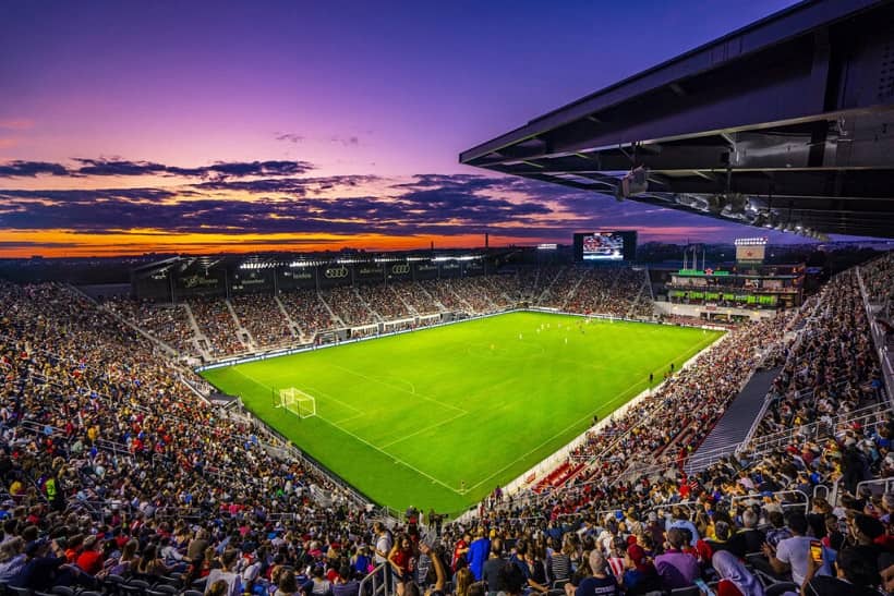 Audi Field Stadium, Pitch view from the stand