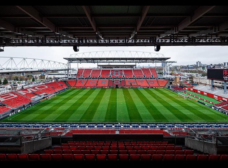 BMO Field Pitch View from the Stand. Toronto Fc Stadium Picture