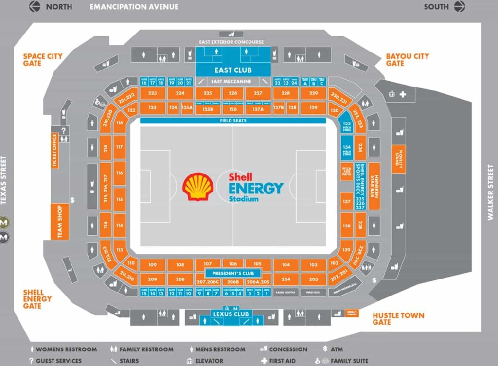 Shell Energy Stadium Seating Plan / Stadium Map