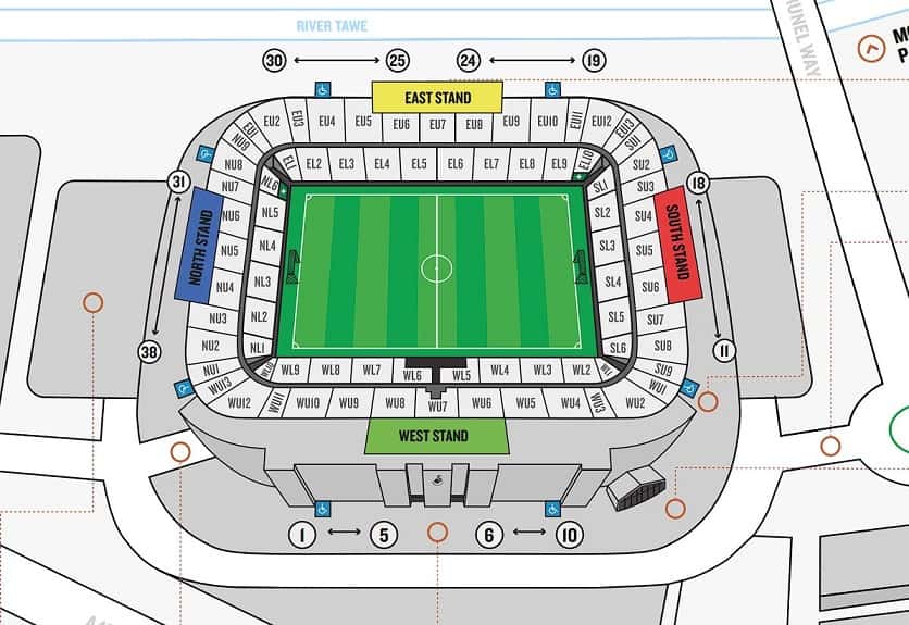 Liberty Stadium Seating Plan.