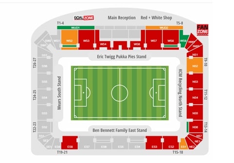 AESSEAL New York Stadium Seating Map.