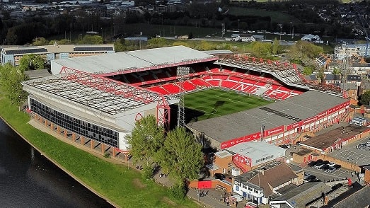 City Ground Stadium Aerial View