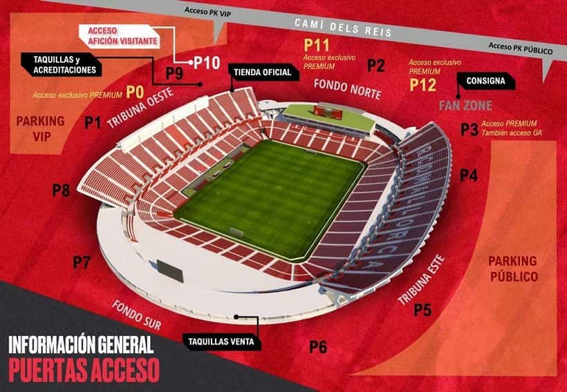 RCD Mallorca Stadium Seating Plan. 