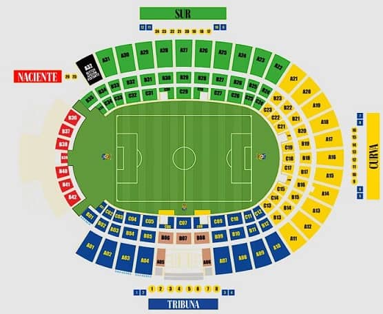 Gran Canaria Stadium Seating Plan